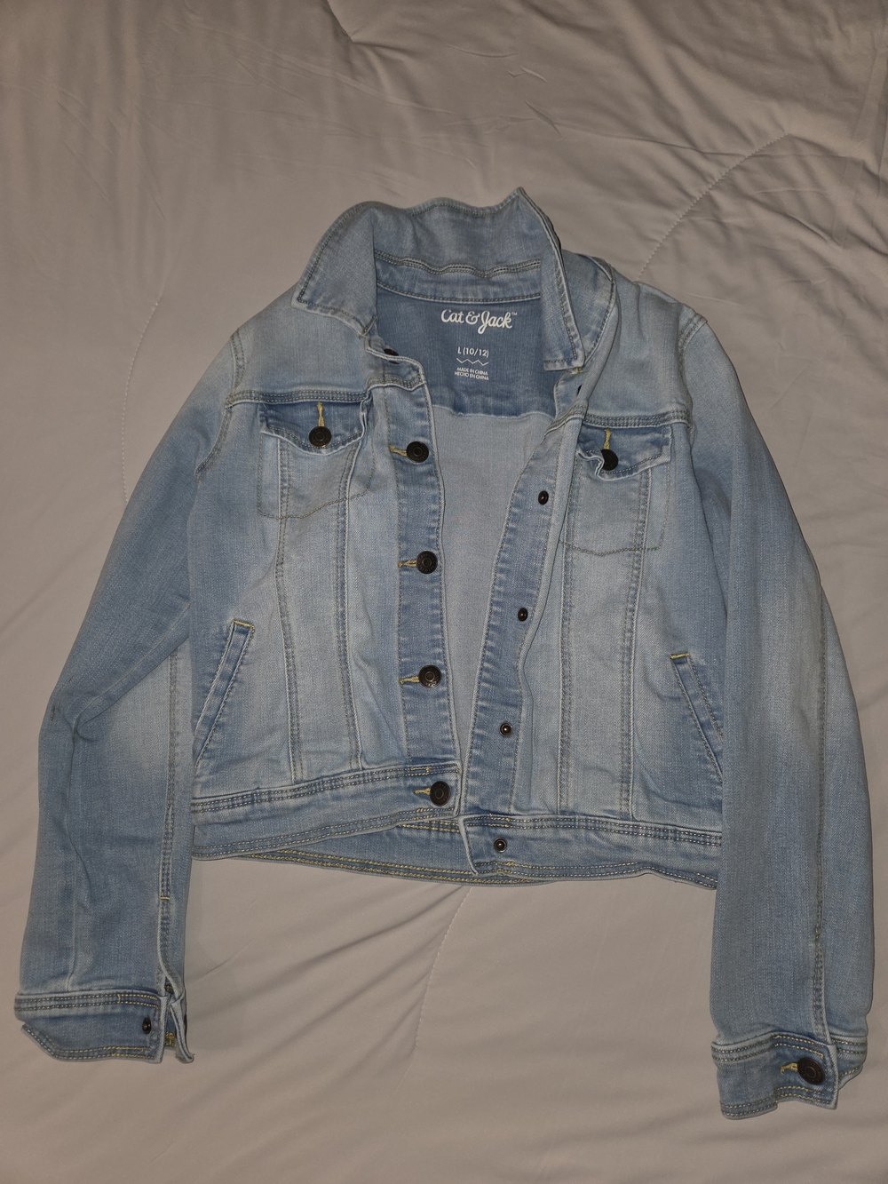 Cat & Jack Pale Blue Denim Jacket - Girls